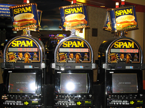 Spam Slot Machines by Emily Curtin